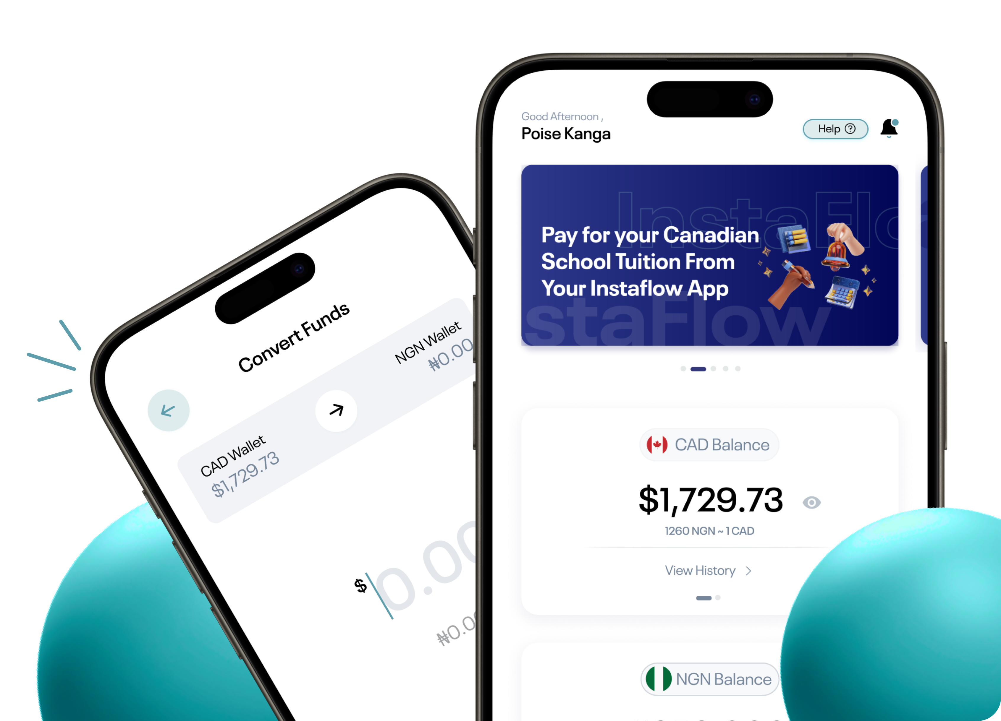 Instaflow user Interface